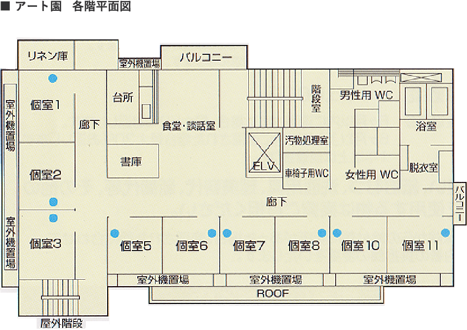 アート園各階平面図